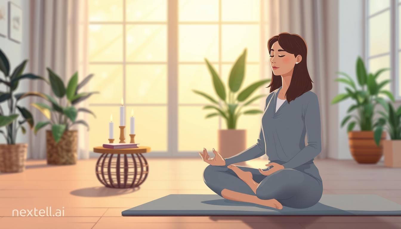 A calm, sunlit setting for reflective self-awareness practice